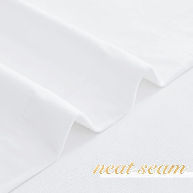 NICETOWN White Velvet Curtains and Drapes 12 ft Long, Extra Long Elegant Wall