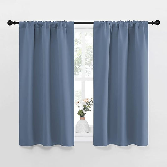 NICETOWN Kitchen Curtains, Short Blackout Curtains & Drapes, Thermal Insulated