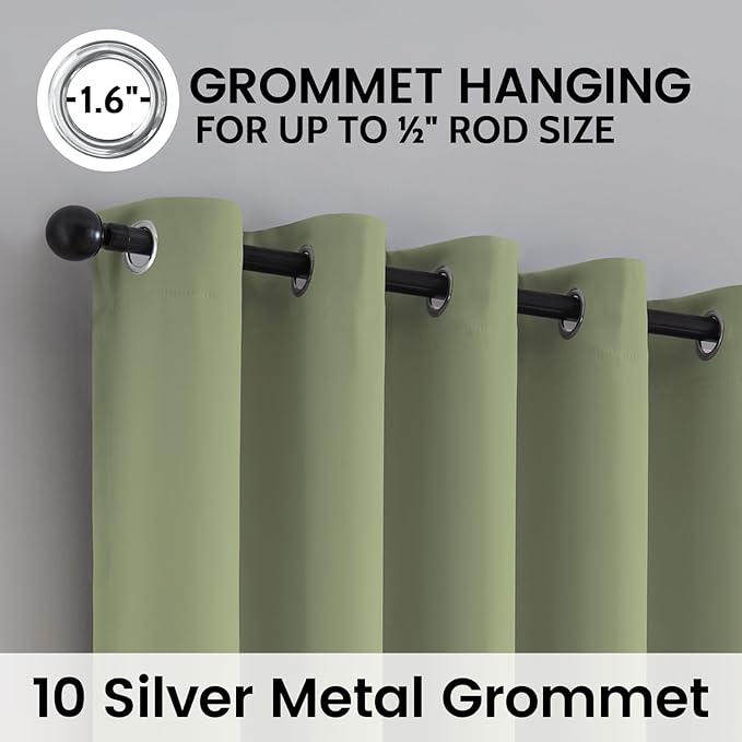 SimpleHome 100% Blackout Curtains
