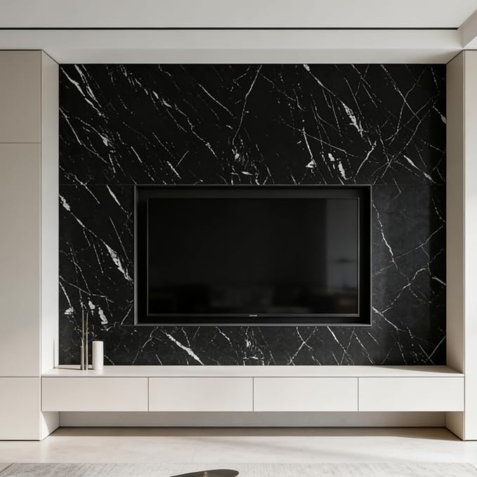 Abyssaly Black Marble Contact Paper Peel and Stick Countertops Waterproof Stick