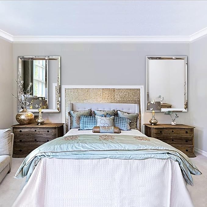 Chende 33"x49" Angled Retangular Decorative Wall Mirror