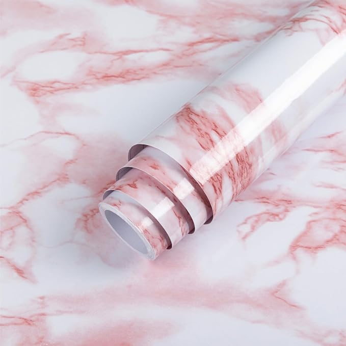 Abyssaly Glossy Marble Contact Paper