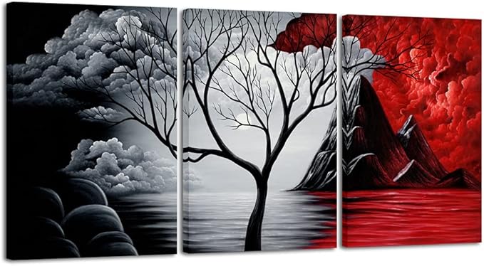Wieco Art Canvas Wall Art Abstract Pictures