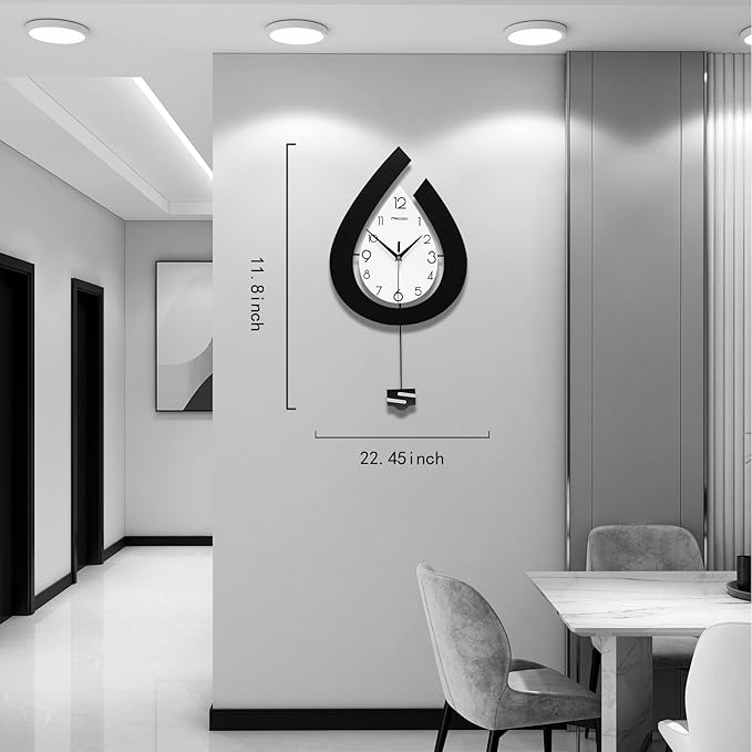 Large Wall Clock for Living Room Decor Big Decorative Pendulum Modern Wall