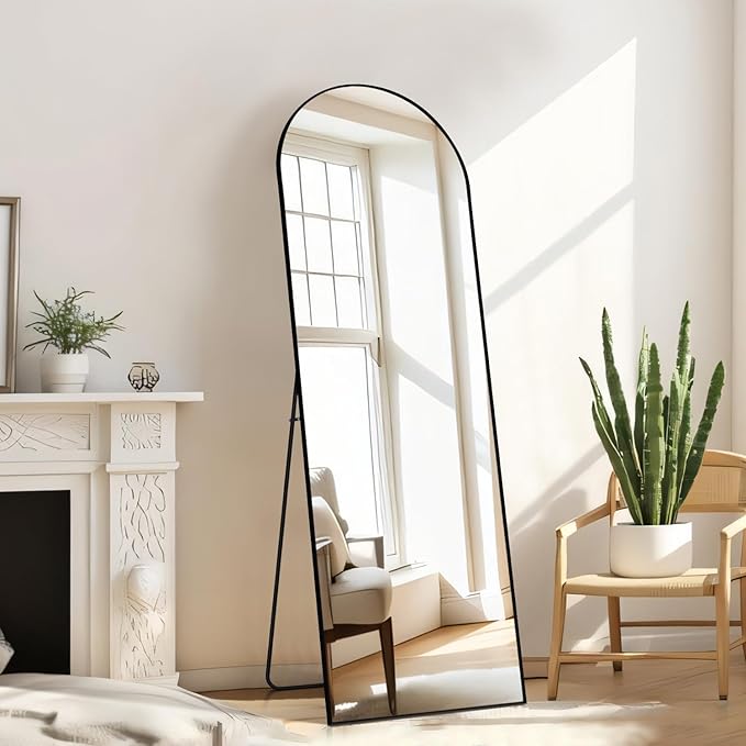 Arched Mirror Full Length, Upgraded 16"x59" Body Wall Mirrors
