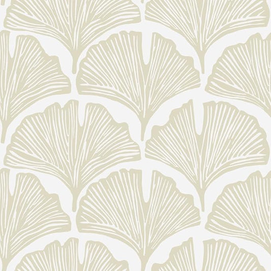 Tempaper x Novogratz Waverly White Feather Palm Removable Peel and Stick