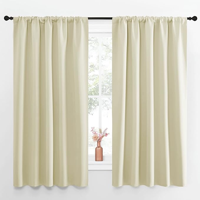 NICETOWN Blackout Curtains for Living Curtains, Room Darkening Curtains &