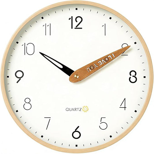 Topkey 12 Inch Silent Wall Clock
