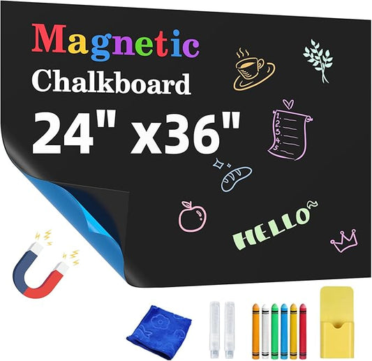 Magnetic Chalkboard Contact Paper, Magnetic Black Board Wall Decal