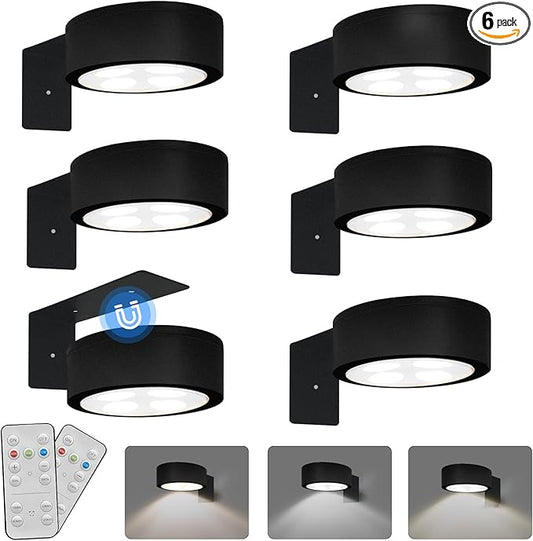 6-Pack Battery Operated Picture Light Magnetic Painting Light