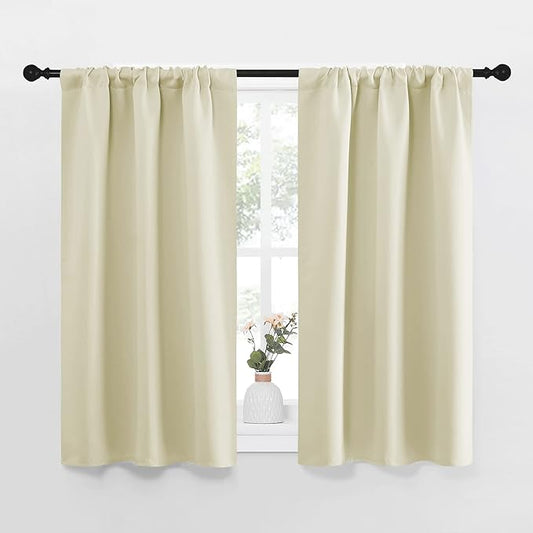 NICETOWN Kitchen Curtains, Short Blackout Curtains & Drapes, Small Window