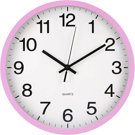 Wall Clock Non-Ticking Silent Quartz Movement Decor Clock Modern Simple Style