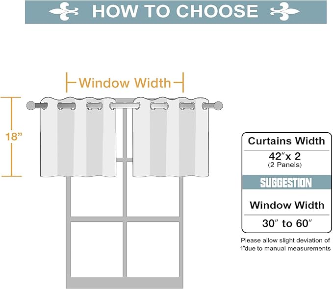 ChrisDowa Small Kitchen Valances