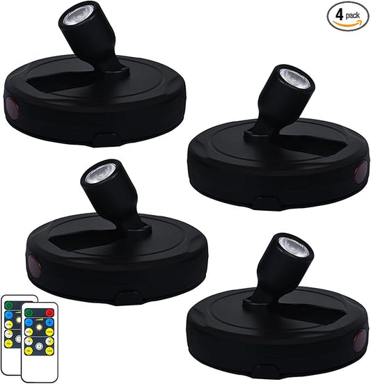 HAMVIDNE LED Spotlight, Battery Powered Picture Lights, Uplighting Indoor
