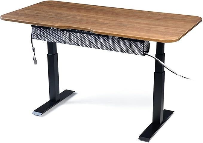 PERFECT POSTURE Mesh Cable Organizer – Under Desk Cable Management with Adjustable Straps, Flexible Mesh, Easy-Access Design, & Standing Desk Compatible – 37.4” (White)