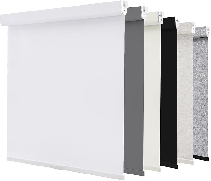 AOSKY No Drill Cordless Blackout Roller Shades