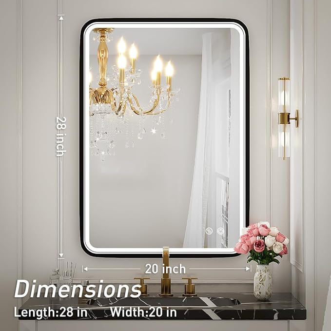 20x28 Inch LED Bathroom Mirror