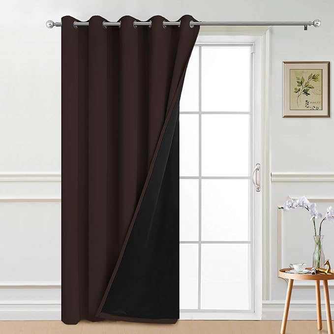 Yakamok 100% Blackout Lined Panels, Thermal Insulated Blackout Curtains