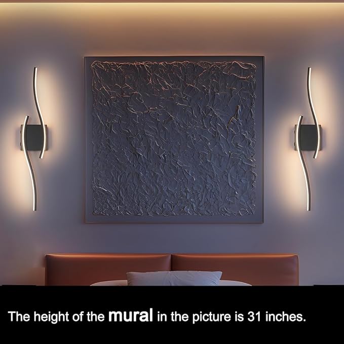 Daunton Modern Battery Operated Wall Sconce Set of 2, 3CCT Adjustable, Timer&