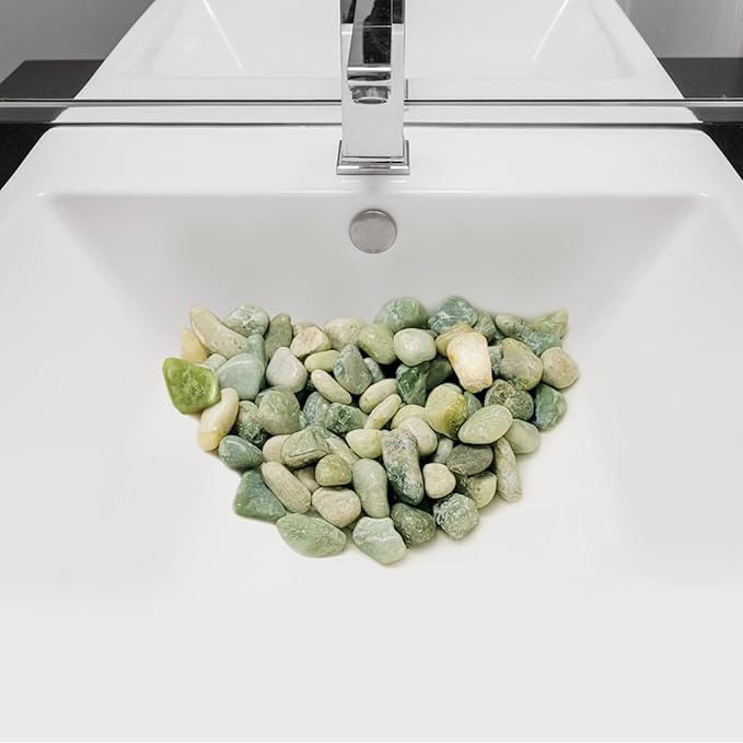 FANTIAN 10 lbs River Rocks, 1-2 Inch Polished Pebbles for Indoor Plants, Decorative River Stones for Succulent, Landscaping, Vases, Backyard, Crafting and Garden