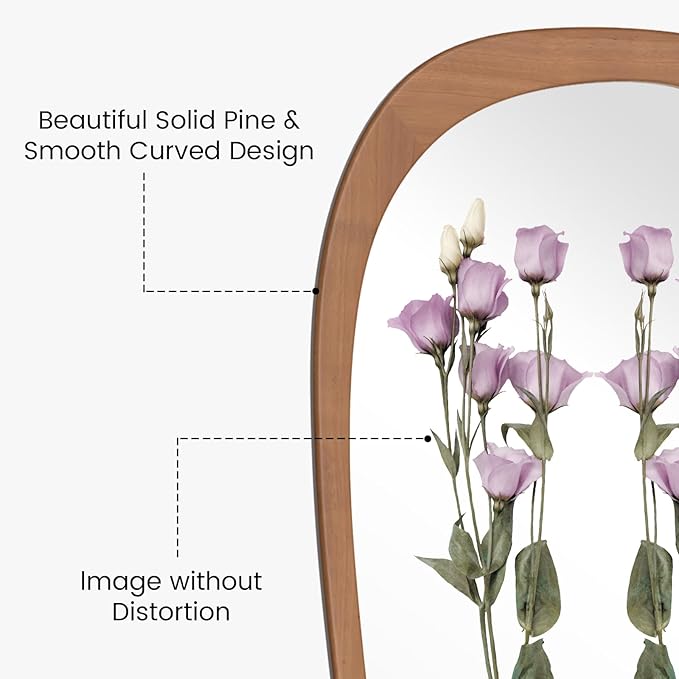 WallBeyond Asymmetrical Mirror, Irregular Mirror Full Length, Boho Wall Mirrors