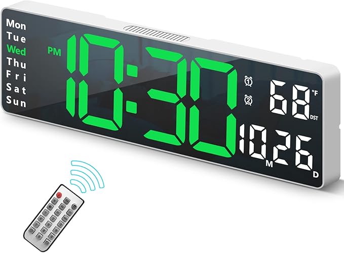 Digital Clock, Digital Wall Clock