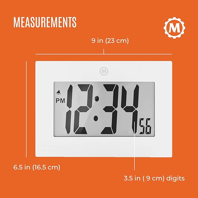 MARATHON Large Digital Wall Clock
