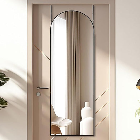 Otlsh 16"×50" Door Mirror, Arched Full Length Mirror, Over The Door, Arch Wall
