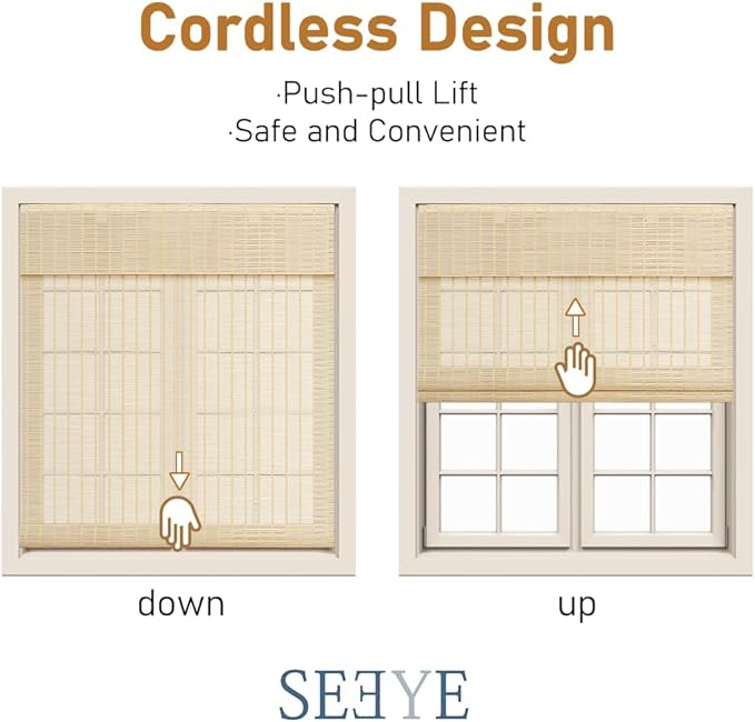 SEEYE Cordless Roman Shades