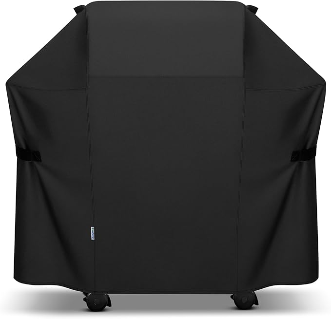 SunPatio BBQ Grill Cover 52 Inch, Outdoor Durable Waterproof Gas Barbecue Cover, Compatible for Weber Spirit 200 and 300 Series, Charbroil and Kenmore Grills, Compared to Weber 7106, 52" x 26" x 43"H