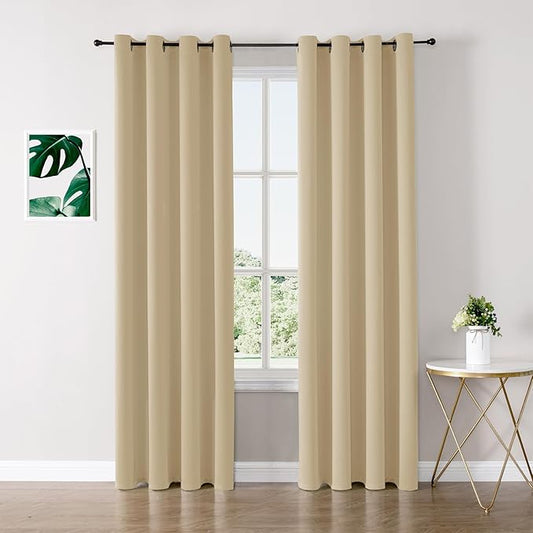 ChrisDowa Blackout Curtains 84 inches Long