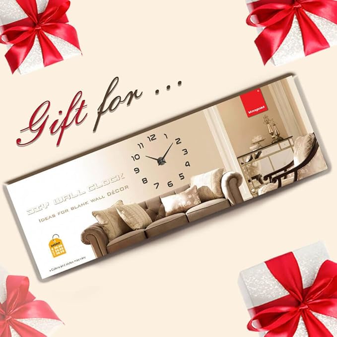 VANGOLD Design framless Clock for Kitchen