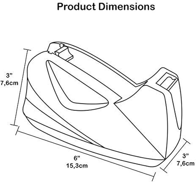 Acrimet Premium Desktop Tape Dispenser, Plastic, Non-Skid Base (Heavy Duty) (Red Color)