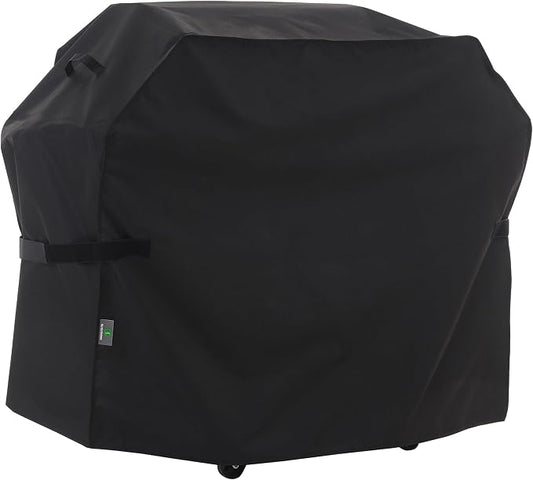 F&J Outdoors Grill Cover, Waterproof Anti-UV for 3-4 Burner Charcoal Gas BBQ, 52Wx25Dx44H in, Black