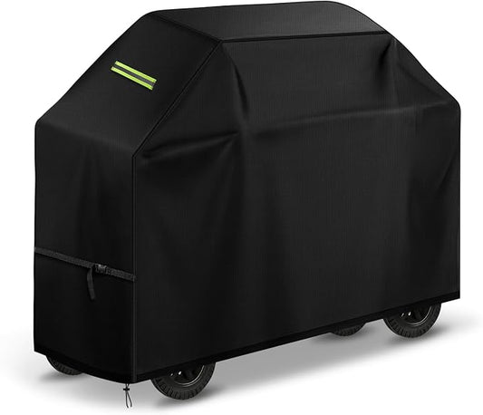 Grill Cover for Backyard & Gas Grills - 55×24×43 Inch Heavy Duty Waterproof, Windproof Buckles & Night Vision Handles