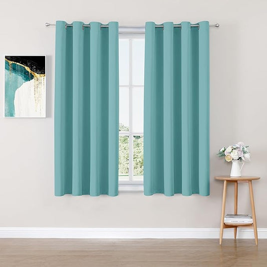 ChrisDowa Blackout Curtains 45 inches Long