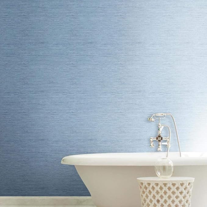 York Wallcoverings Nautical Living Horizontal Grass Cloth Removable Wallpaper