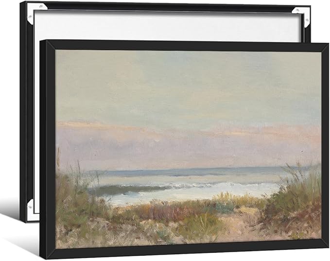 Nature Ocean Scenery Wall Art Beach Landscape Posters Vintage Coastal Aesthetic