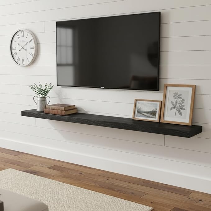 Vivelove 72 Inches Floating Shelves Wall Mounted, Living Room, Home Decor