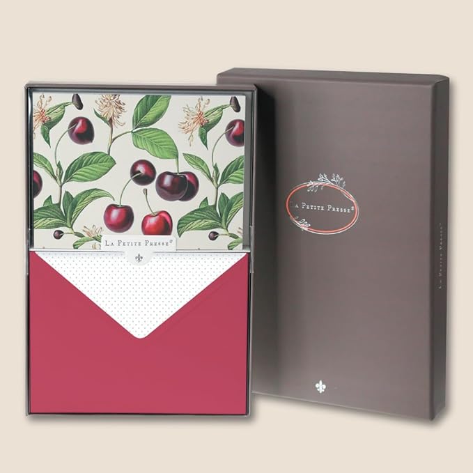 Hortensia Designer Cards by Graphique Luxe Collection, Silver Foil Embossed Stationary Boxed Set, 10 Blank Cards with 11 Envelopes, All Occasion Greetings, 5.25" x 3.8"