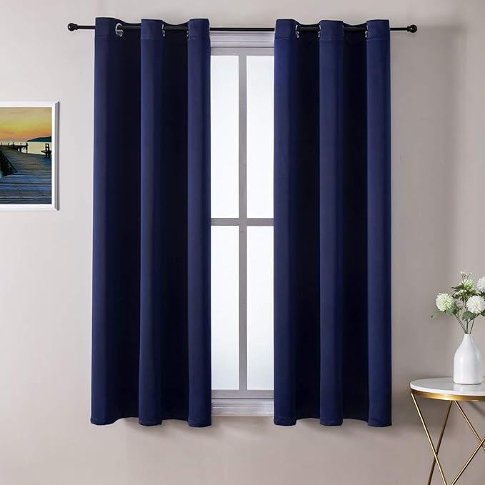 ChrisDowa Small Window Curtains 40 inches Long