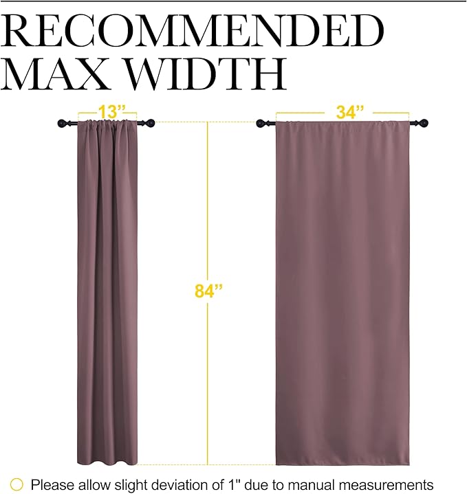 NICETOWN Room Darkening Curtains