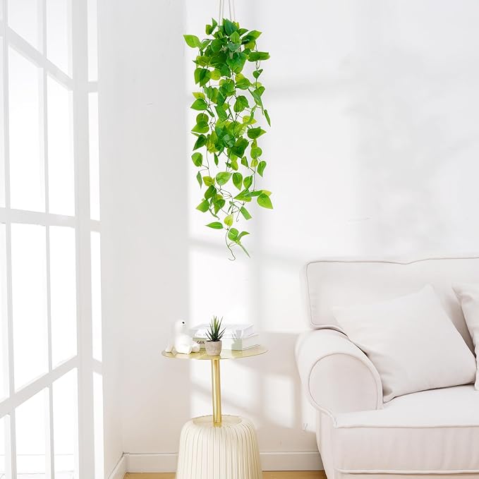 BLEUM CADE 1pcs Fake Hanging Plants Kit