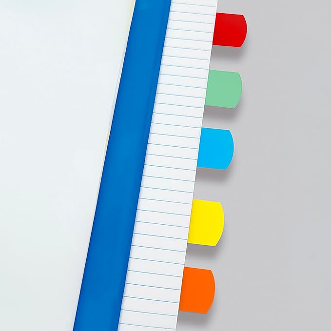 Redi-Tag Laser Index Tabs, Divider Tabs, Permanent Adhesive Indexes, Customizable Divider Labels, 1-1/8" x 1-1/4", Assorted Colors, 100 Tabs (B33120)