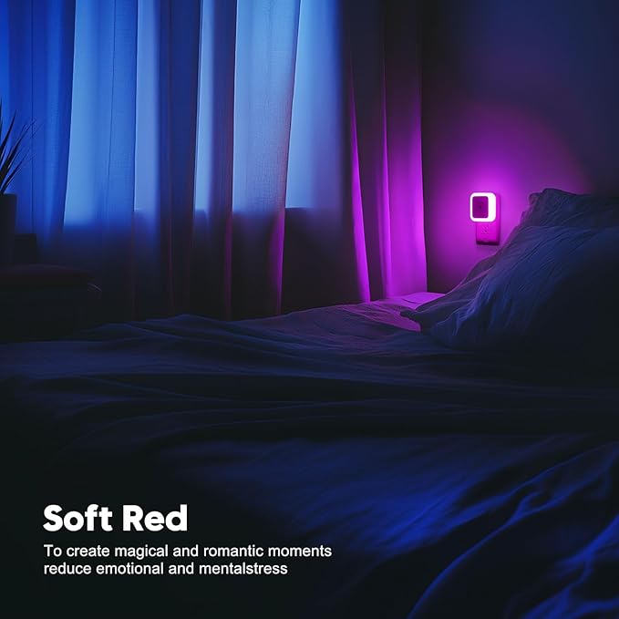 Sujeet Night Light, Night Lights Plug into Wall 4-Pack, Dusk to Dawn Night Lamp