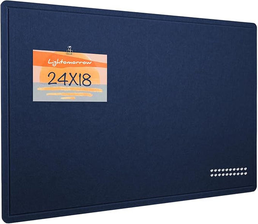Lightomorrow Bulletin Board, 24 x 18 inches Felt Board Decorative Pin Board