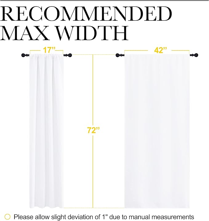 NICETOWN 50% Light Blocking Kitchen Curtains