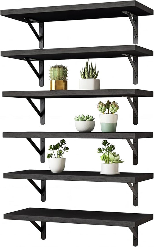 YGEOMER Wall Shelves for Bedroom, 16.5 Inch Floating Shelves for Wall, Shelves