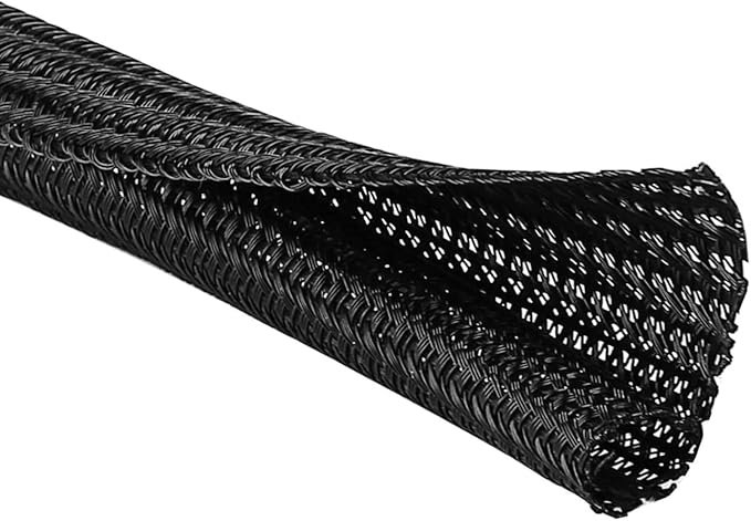 10ft *2pcs - 1/2 inch Cord Protector Wire Loom Tubing Cable Sleeve Split Sleeving for USB Cable Power Cord Audio Video Cable – Protect Cat from Chewing Cords - White(White, 10ft-1/2inch)
