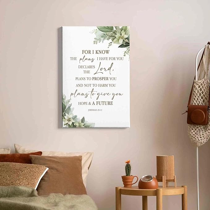 HIWX Christian Bible Verses Wall Decor,